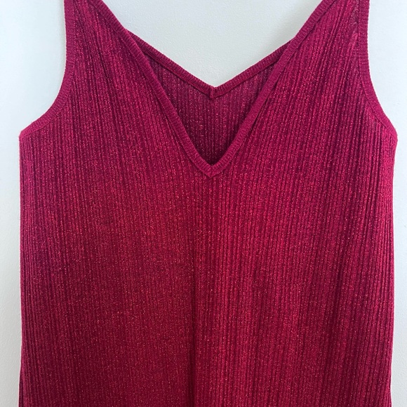 Vintage red sparkly slip dress in size small - Picture 2 of 3